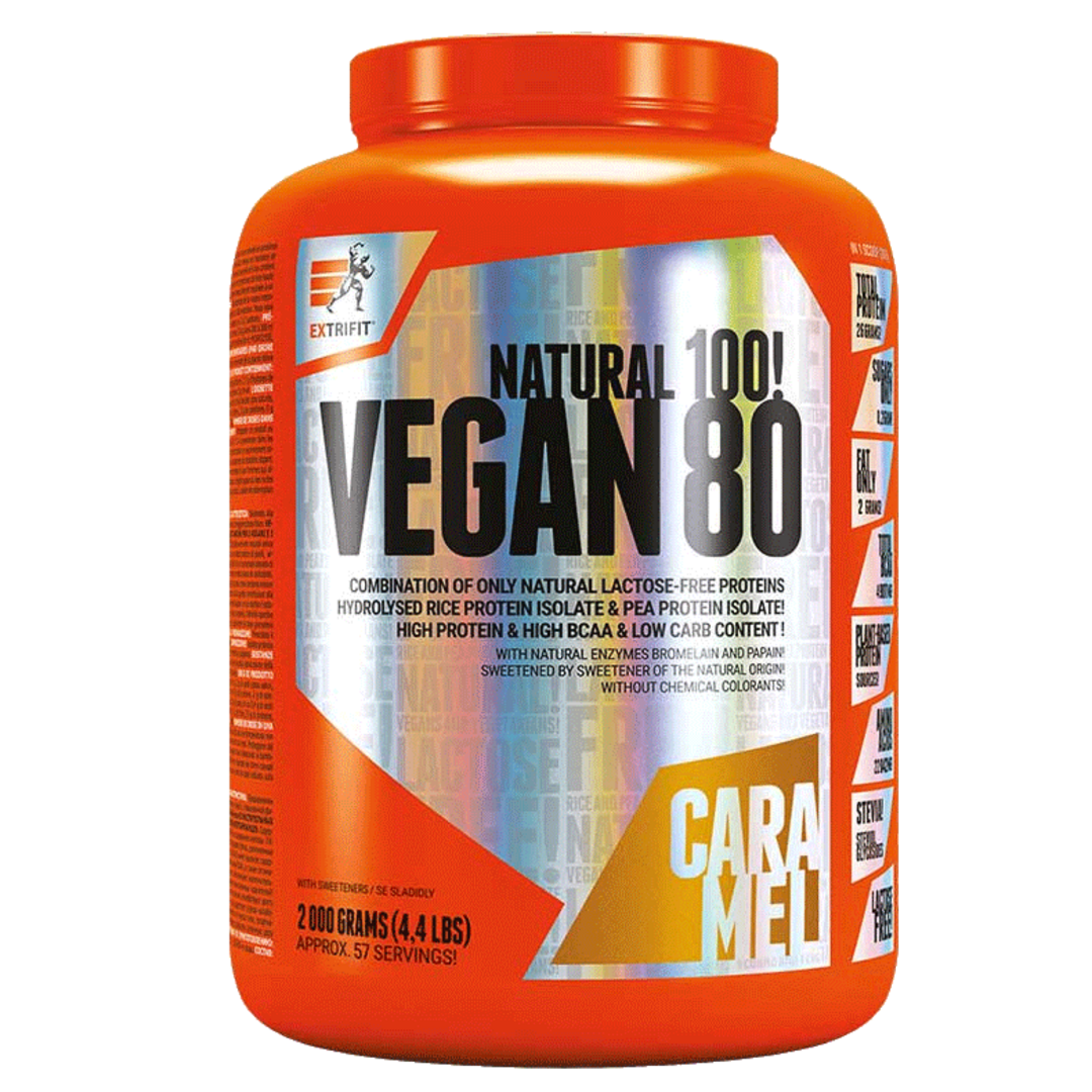 Extrifit Vegan 80 1000g - lískový oříšek