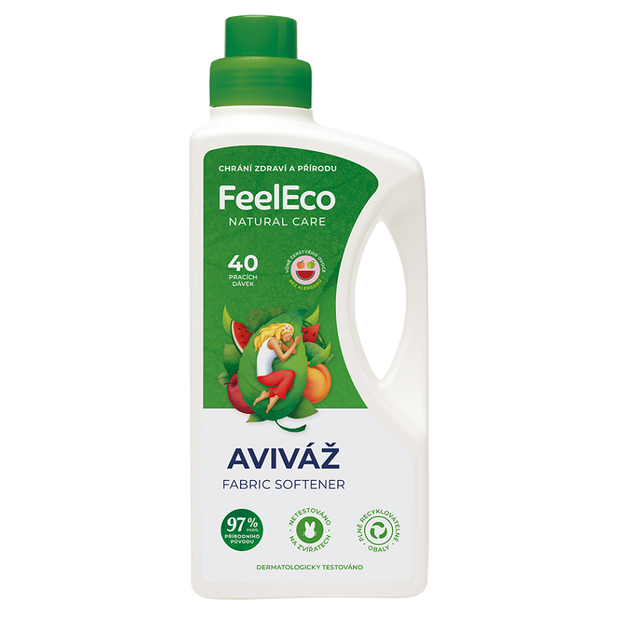 FEEL ECO Aviváž s vůní ovoce 40 praní 1000 ml