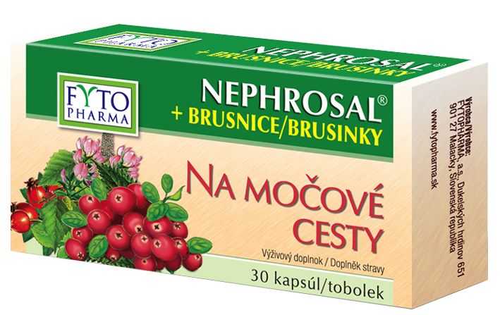 Fytopharma Nephrosal + brusinky tobolky na močové cesty 30 ks