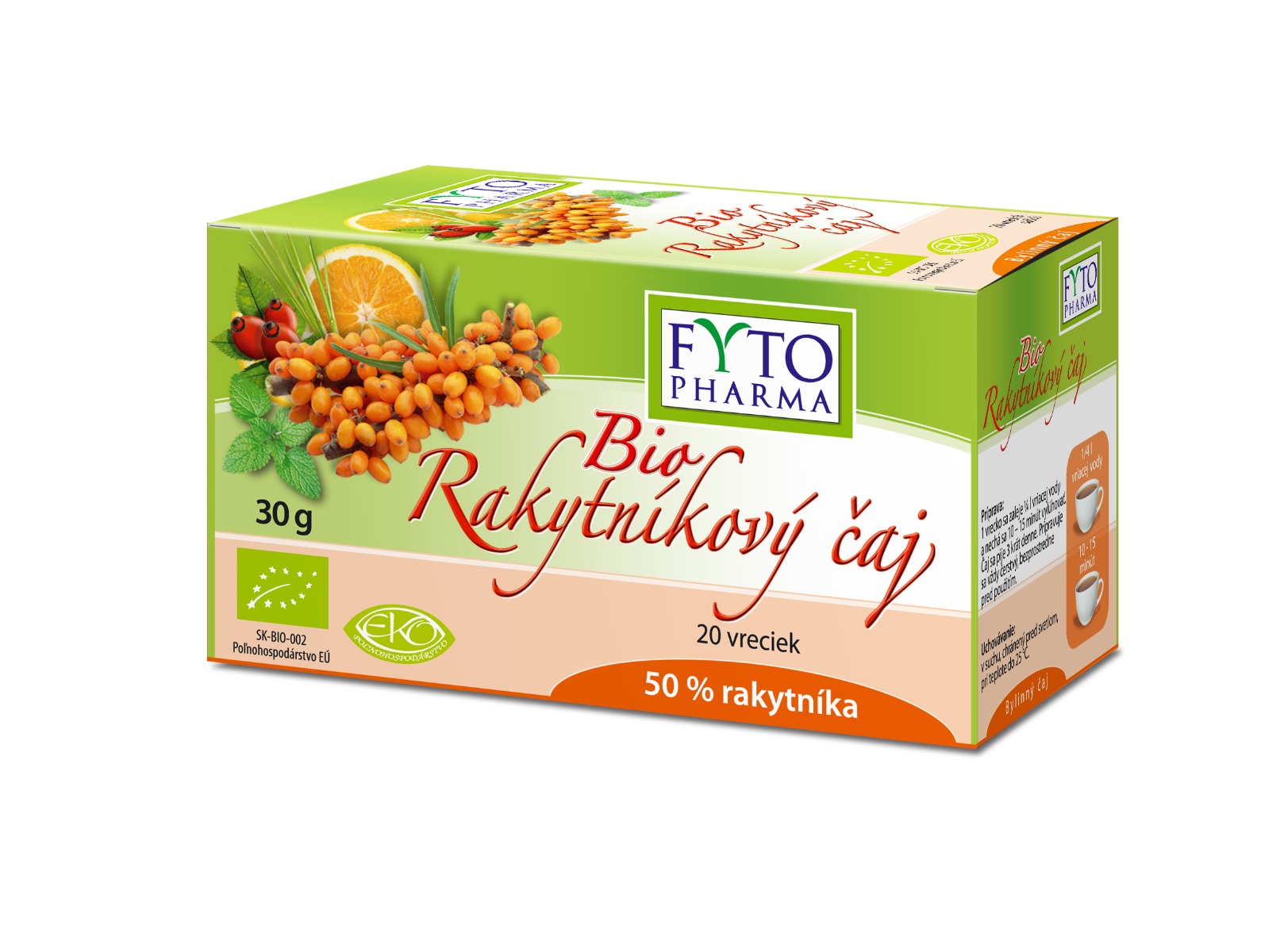 Fytopharma Rakytníkový čaj BIO 20x1,5 g