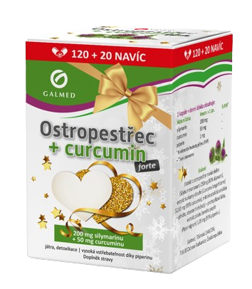 GALMED Ostropestřec+curcumin forte 140 kapslí