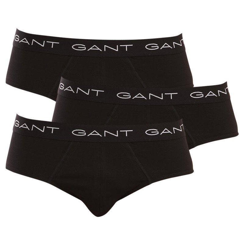 GANT 3PACK pánské slipy černé (900003001-005) M