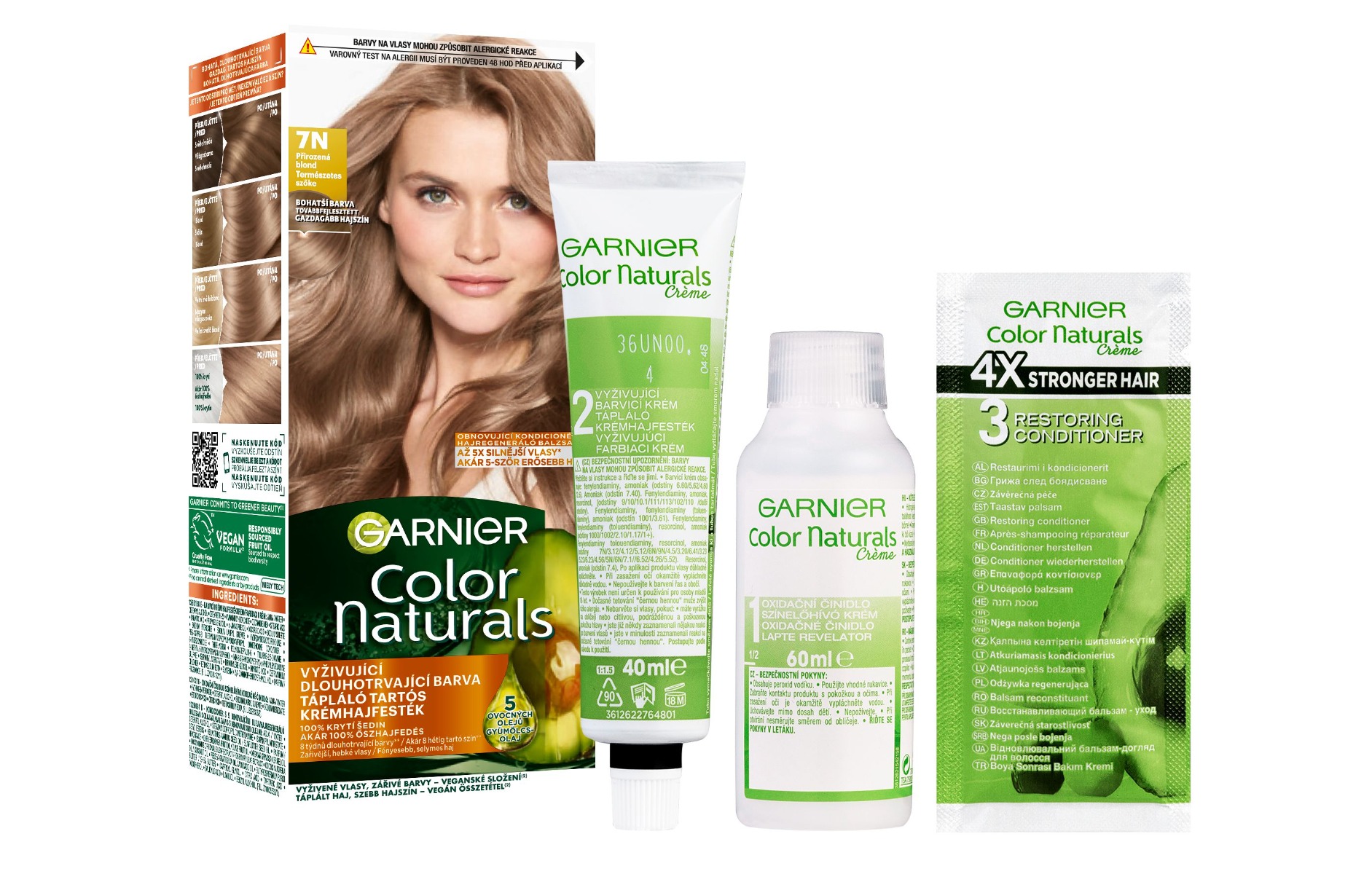 Garnier Color Naturals Permanentní barva na vlasy 7N přirozená blond