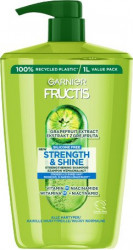 GARNIER Fructis Strength & Shine Posilující šampon pro všechny typy vlasů bez lesku a síly, 1000 ml