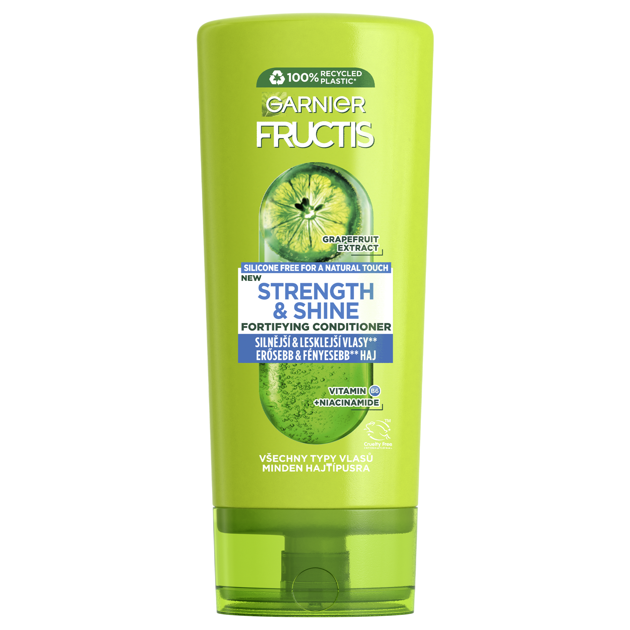 GARNIER Fructis Strength & Shine Posilující balzám pro všechny typy vlasů bez lesku a síly, 200 ml