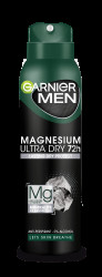 GARNIER Men Magnesium Ultra Dry 72H pánský antiperspirant sprej 150 ml