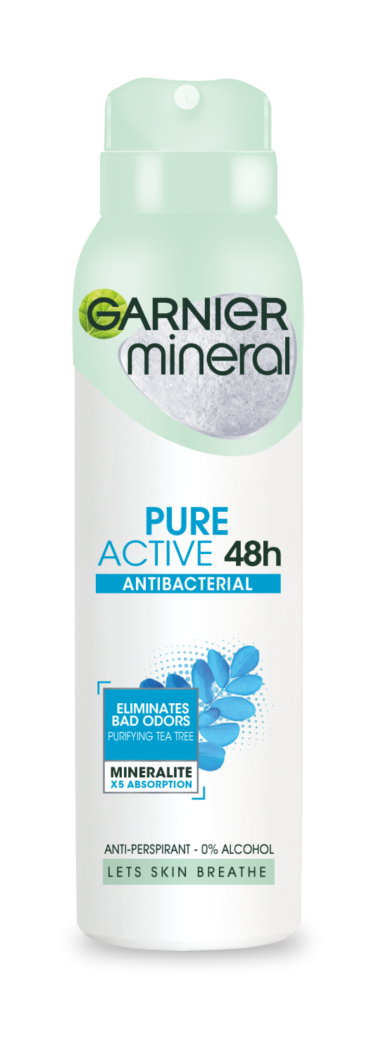 GARNIER Mineral Pure Active antibakteriální antiperspirant ve spreji 150 ml