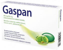 GASPAN 90mg/50mg enterosolventní 14 měkkých tobolek