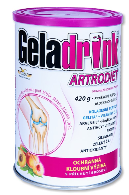 GELADRINK Artrodiet Nápoj broskev 420 g