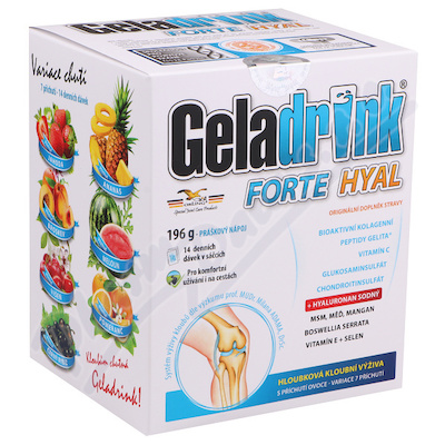 GELADRINK FORTE HYAL nápoj 7 příchutí 14 x 14 g