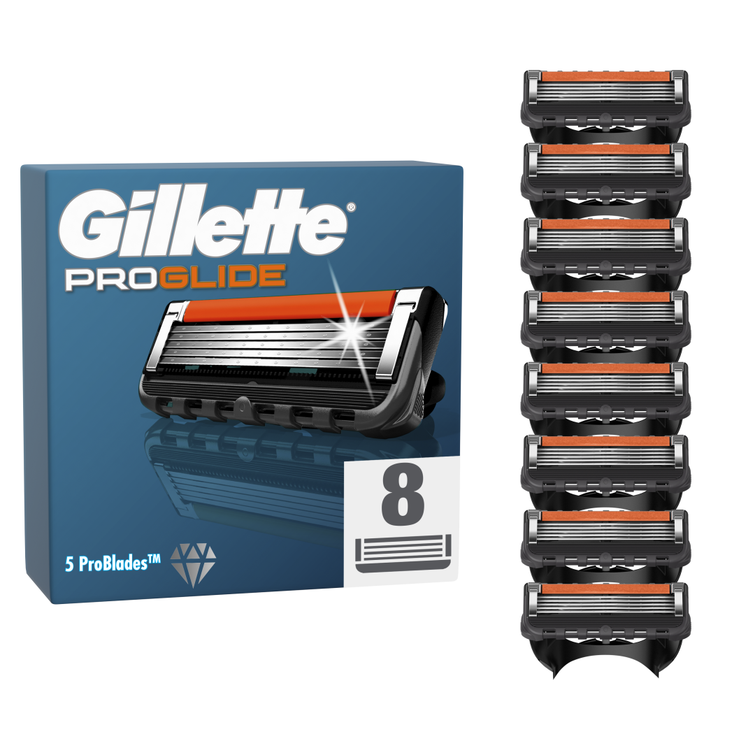 GILLETTE ProGlide Náhradní holicí hlavice pro muže 8 ks