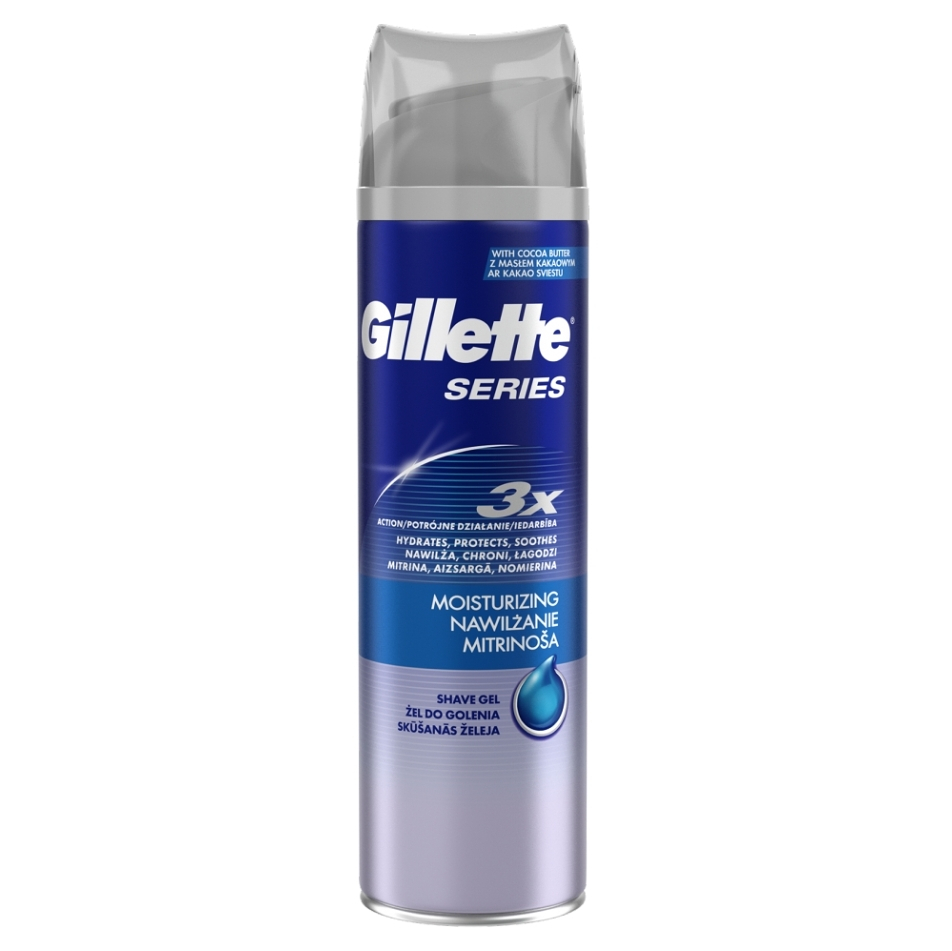 GILLETTE Series Moisturizing Gel na holení 200 ml