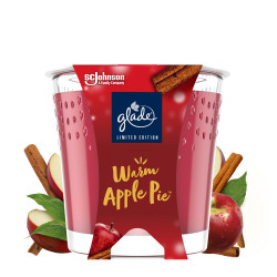 GLADE Warm Apple Pie Svíčka vonná 112 g