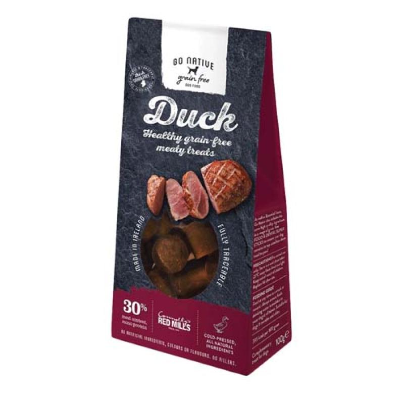 Go Native Essentials Duck 100g nízkokalorická pochoutka pro psy s 30% kachního masa