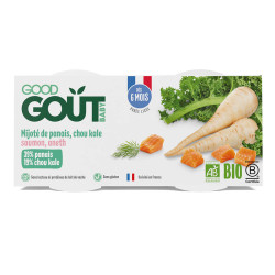 Good Gout BIO Losos s kapustou a pastinákem 6m+ 2x190 g