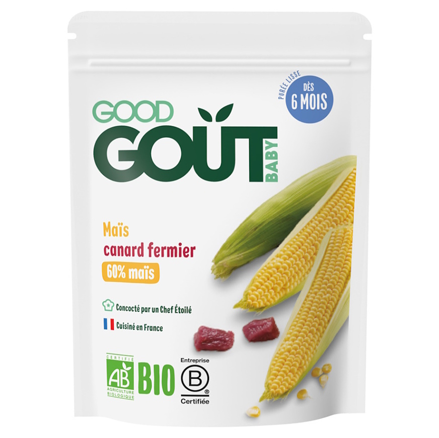 GOOD GOUT Kukuřice s kachním masem BIO 190 g