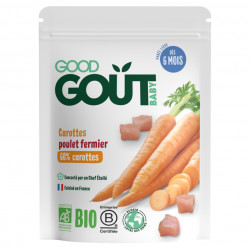 GOOD GOUT Mrkev s farmářským kuřátkem BIO 190 g