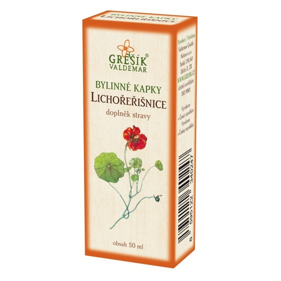 GREŠÍK Lichořeřišnice bylinné kapky 50 ml