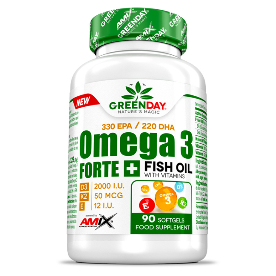 GREENDAY Omega 3 FORTE+ 90 kapslí