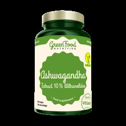 GREENFOOD NUTRITION Ashwagandha extract 10% Withanolides 90 kapslí