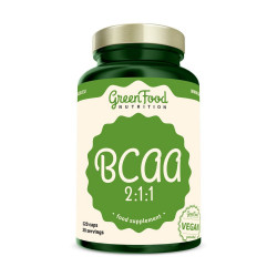 GreenFood Nutrition BCAA 2:1:1 120 kapslí