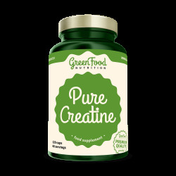 GREENFOOD NUTRITION Pure creatine creapure 120 kapslí