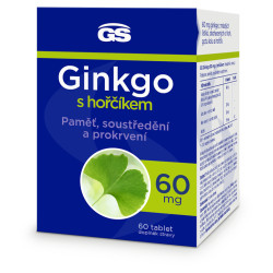 GS Ginkgo 60 mg s hořčíkem 60 tablet