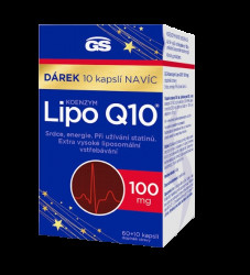 GS Koenzym Lipo Q10 100 mg, 60 + 10 kapslí