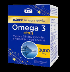 GS Omega 3 citrus 100 + 70 kapslí