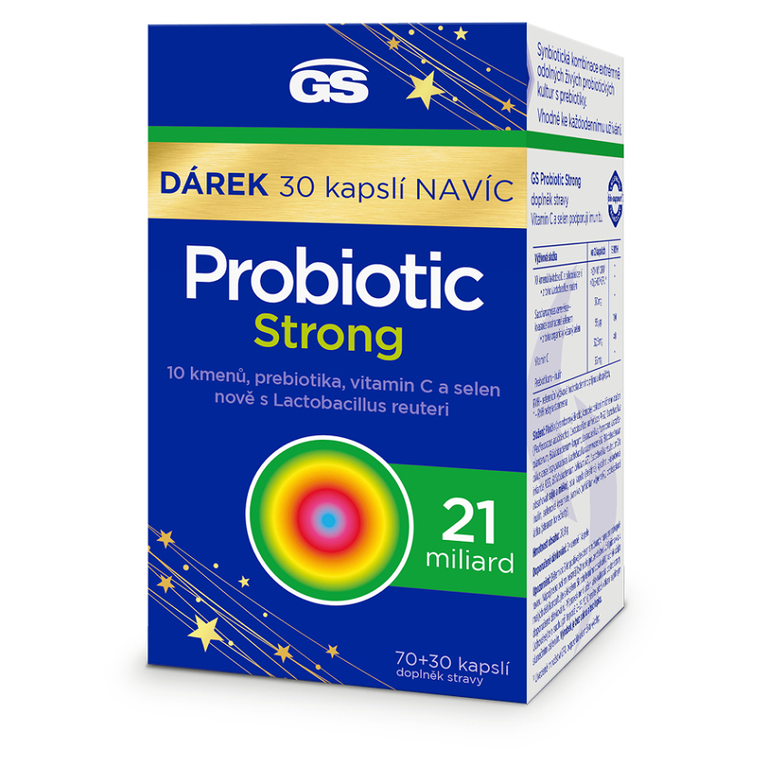 GS Probiotic strong 70 + 30 kapslí NAVÍC