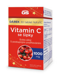 GS Vitamin C 1000 mg se šípky 100+30 tablet