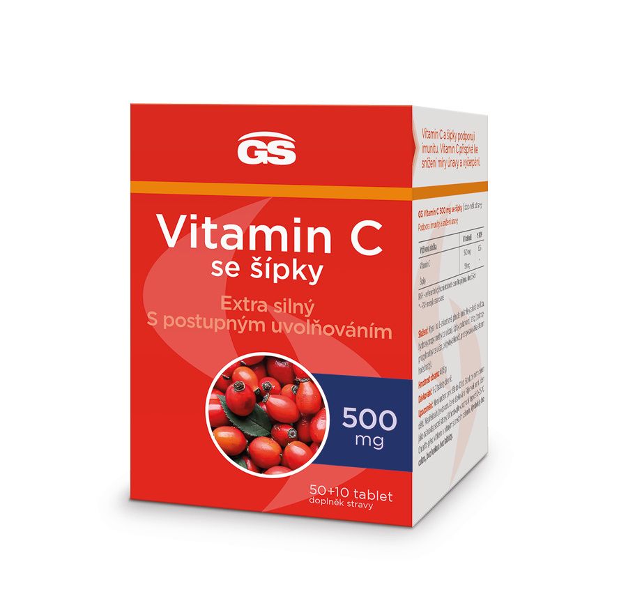 GS Vitamin C 500 se šípky 50+10 tablet