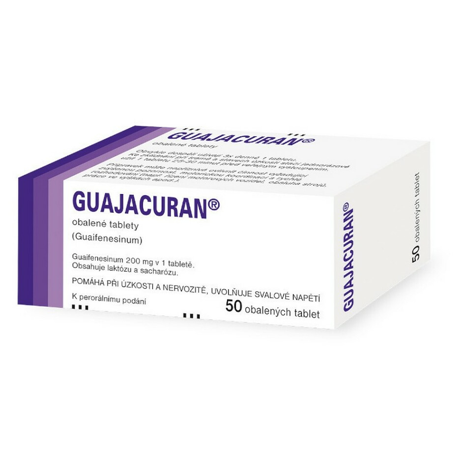 GUAJACURAN 200 mg obalené tablety 50 kusů