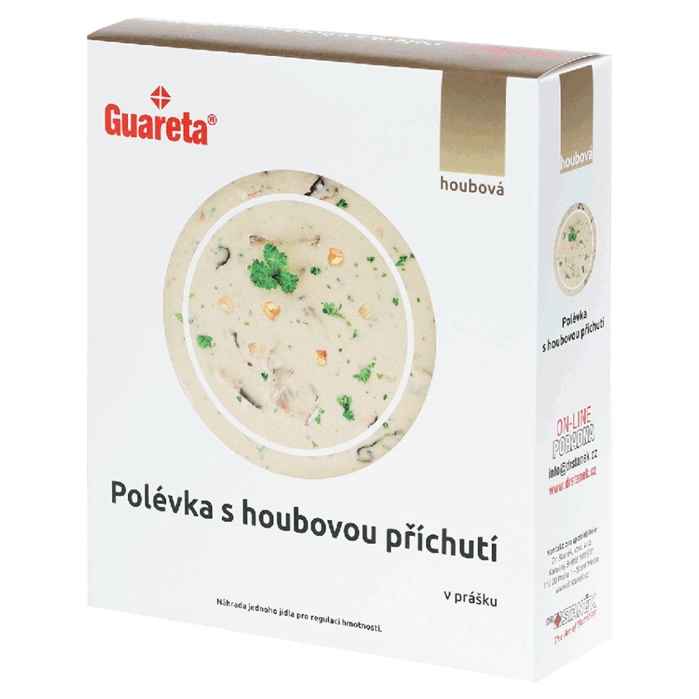 GUARETA Polévka s houbovou příchutí v prášku 3 x 35 g