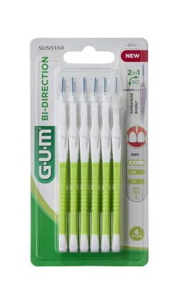 GUM Mezizubní kartáčky BI-DIRECTION 0,7 mm 6 ks