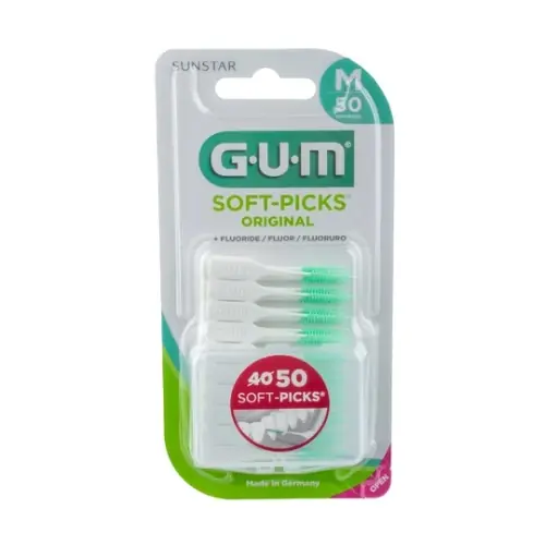 GUM Soft-Picks mezizubní kartáček gumový s fluoridy Medium 50 ks