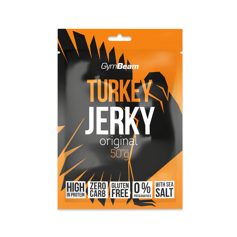 GYMBEAM Sušené maso Turkey Jerky originál 50 g