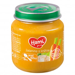 HAMI Zelenina s krůtou od 4.měsíce 125 g