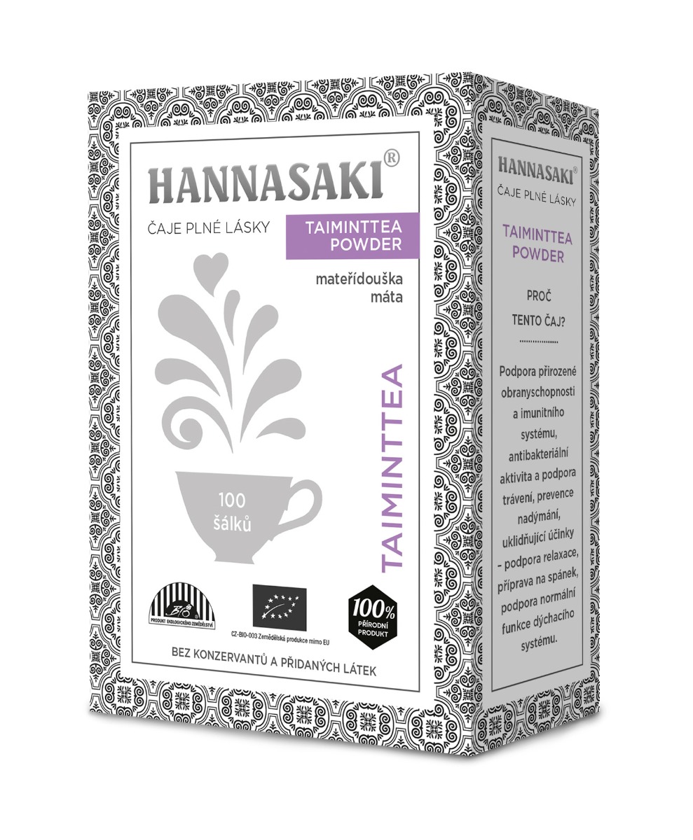 Hannasaki Taiminttea Powder BIO sypaný čaj 50 g