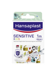 Hansaplast Sensitive Kids zvířátka 1 m x 6 cm náplast 1 ks