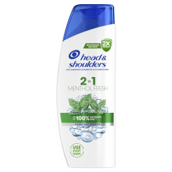 HEAD & SHOULDERS Menthol Fresh 2v1, Šampon s kondicionérem proti lupům 330 ml