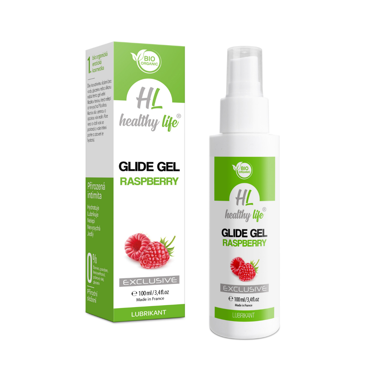 Healthy life Lubrikant Glide Gel Malina 100 ml