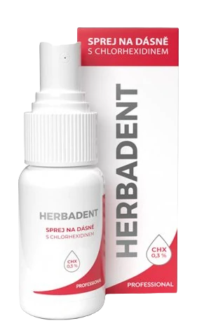 HERBADENT Professional sprej na dásně s chlorhex 25 ml