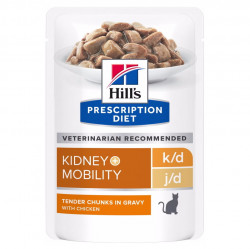 HILL'S Prescription Diet k/d + Mobility kapsička pro kočky 12 x 85 g