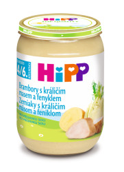 Hipp BABY MENU Brambory s králičím masem a fenyklem 190 g