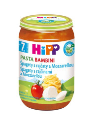 Hipp JUNIOR MENU BIO Rajčata se špagetami a mozzarellou 220 g