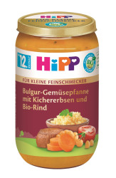 Hipp Malý Gurmán BIO Bulgur se zeleninou, cizrnou a hovězím masem 250 g