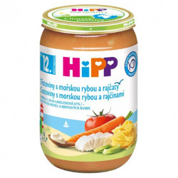 HIPP Menu těstoviny s mořskou rybou a rajčaty 220 g