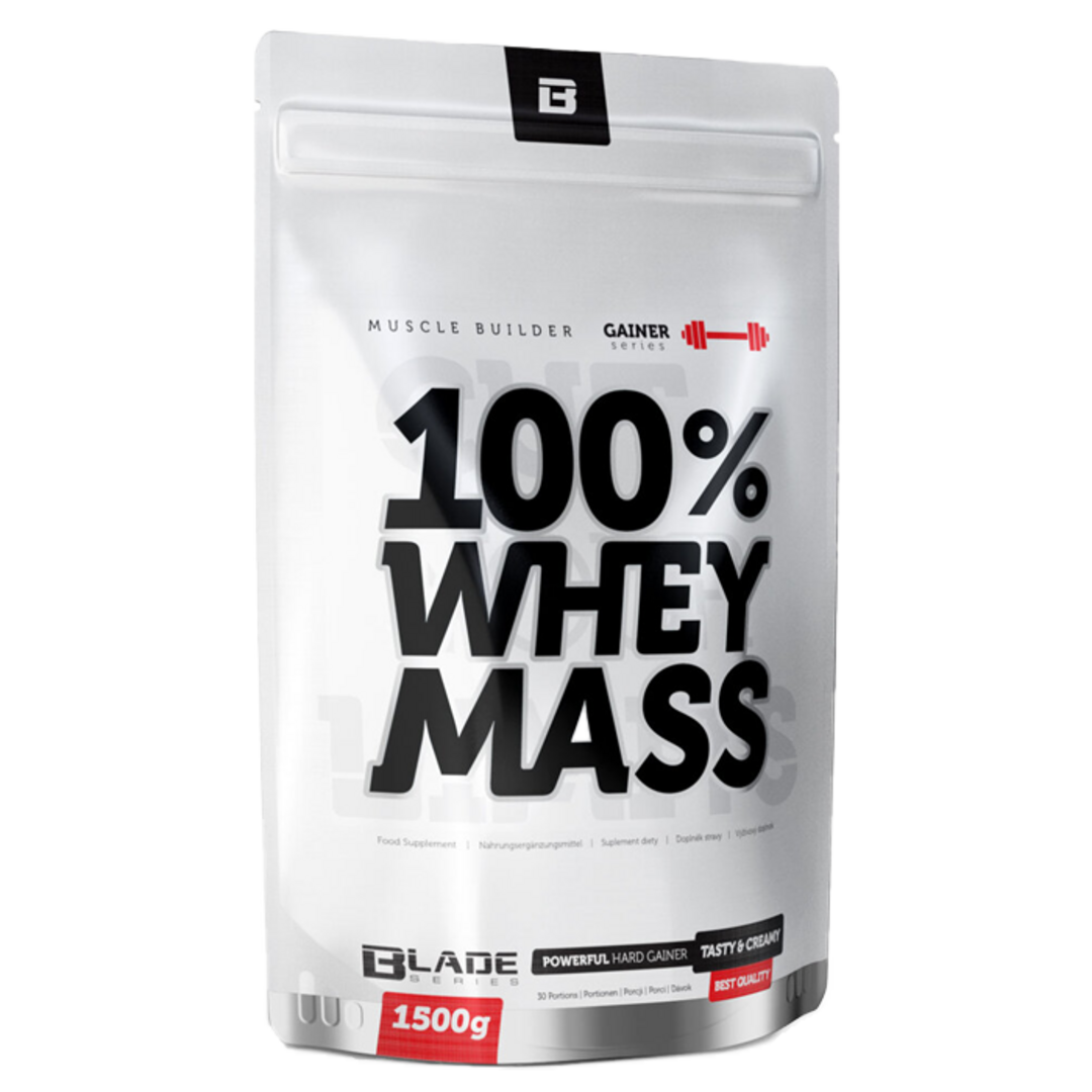 HiTec Nutrition 100% Whey mass gainer 1500g - bílá čokoláda