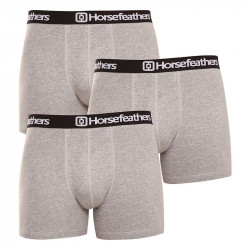 Horsefeathers 3PACK pánské boxerky Dynasty heather gray (AM067C) M